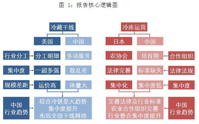 冷链物流报告核心逻辑图